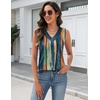 Zeagoo Tank Top for Women V Neck Loose Fit Sleeveless Summer Tops Shirts(Multicolor 289)