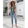 Zeagoo Tank Top for Women V Neck Loose Fit Sleeveless Summer Tops Shirts(Multicolor 289)