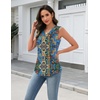 Zeagoo Tank Top for Women V Neck Loose Fit Sleeveless Summer Tops Shirts(Multicolor 779)