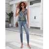 Zeagoo Tank Top for Women V Neck Loose Fit Sleeveless Summer Tops Shirts(Multicolor 779)