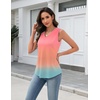Zeagoo Tank Top for Women V Neck Loose Fit Sleeveless Summer Tops Shirts(Pink Jb218)