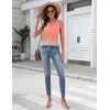 Zeagoo Tank Top for Women V Neck Loose Fit Sleeveless Summer Tops Shirts(Pink Jb218)