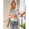 Zeagoo Women Short Sleeve Sweater Summer Crew Neck Dressy Casual Tops(Blue Pink Gw84)