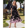 Zeagoo Women Summer Midi A Line Dress Short Sleeve Casual Flowy Tiered Beach Long Sundress with Pockets 2026 Vacation Travel(Sf31)