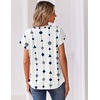 Zeagoo Women Tops Short Sleeve T Shirts V Neck Dressy Casual Work Blouses(Jh599-figure)