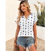 Zeagoo Women Tops Short Sleeve T Shirts V Neck Dressy Casual Work Blouses(Jh599-figure)