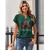 Zeagoo Women Tops Short Sleeve T Shirts V Neck Dressy Casual Work Blouses(Sd484)