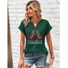 Zeagoo Women Tops Short Sleeve T Shirts V Neck Dressy Casual Work Blouses(Sd484)
