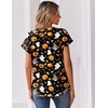 Zeagoo Women Tops Short Sleeve T Shirts V Neck Dressy Casual Work Blouses(Ws116)