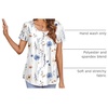 Zeagoo Women Tunics Tops Short Sleeve Summer Shirts Dressy Casual Blouses(Bf112)