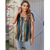 Zeagoo Women Tunics Tops Short Sleeve Summer Shirts Dressy Casual Blouses(Cx289)