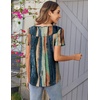 Zeagoo Women Tunics Tops Short Sleeve Summer Shirts Dressy Casual Blouses(Cx289)