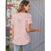Zeagoo Women Tunics Tops Short Sleeve Summer Shirts Dressy Casual Blouses(Jh589)