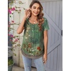 Zeagoo Women Tunics Tops Short Sleeve Summer Shirts Dressy Casual Blouses(Pa171)