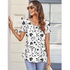 Zeagoo Women Tunics Tops Short Sleeve Summer Shirts Dressy Casual Blouses(Sf291)