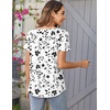 Zeagoo Women Tunics Tops Short Sleeve Summer Shirts Dressy Casual Blouses(Sf291)