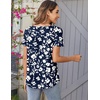 Zeagoo Women Tunics Tops Short Sleeve Summer Shirts Dressy Casual Blouses(Sf297)