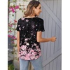 Zeagoo Women Tunics Tops Short Sleeve Summer Shirts Dressy Casual Blouses(Sf31)