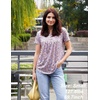 Zeagoo Women Tunics Tops Short Sleeve Summer Shirts Dressy Casual Blouses(Xh388)