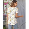 Zeagoo Women Tunics Tops Short Sleeve Summer Shirts Dressy Casual Blouses(Xh403)