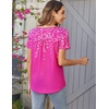 Zeagoo Women Tunics Tops Short Sleeve Summer Shirts Dressy Casual Blouses(Xh405)