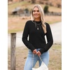 Zeagoo Women’s 2026 Fall Crewneck Cropped Sweaters Long Sleeve Knit Tops(Black)