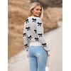 Zeagoo Women’s 2026 Fall Crewneck Cropped Sweaters Long Sleeve Knit Tops(Bowknot White)