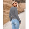 Zeagoo Women’s 2026 Fall Crewneck Cropped Sweaters Long Sleeve Knit Tops(Grey)