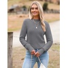 Zeagoo Women’s 2026 Fall Crewneck Cropped Sweaters Long Sleeve Knit Tops(Grey)