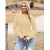 Zeagoo Women’s 2026 Fall Crewneck Cropped Sweaters Long Sleeve Knit Tops(Yellow)