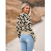 Zeagoo Women’s 2026 Fall Crewneck Cropped Sweaters Long Sleeve Knit Tops(Z-leopard Print)