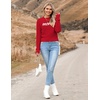 Zeagoo Women’s 2026 Fall Crewneck Cropped Sweaters Long Sleeve Knit Tops(Z-merry)
