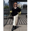 Zeagoo Womens 2026 Fall Sweaters Casual Long Sleeve V Neck Loose Lightweight Crochet Knit Pullover Sweater Tops(Black)