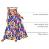 Zeagoo Womens Casual Maxi Skirts for Women 2026 High Waist Boho Skirts Floral Printed Long Flowy Skirt with Pockets(Blue Floral)