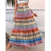 Zeagoo Womens Casual Maxi Skirts for Women 2026 High Waist Boho Skirts Floral Printed Long Flowy Skirt with Pockets(Boho-printed-03)