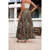 Zeagoo Womens Casual Maxi Skirts for Women 2026 High Waist Boho Skirts Floral Printed Long Flowy Skirt with Pockets(Printed-1)
