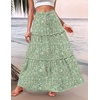 Zeagoo Womens Casual Maxi Skirts for Women 2026 High Waist Boho Skirts Floral Printed Long Flowy Skirt with Pockets(Xh534)