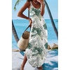 Zeagoo Women’s Casual Sundress Summer Maxi Sleeveless V Neck Split Boho Beach Dress Travel Vacation Dress with Pockets(Hf39)