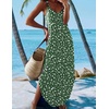 Zeagoo Women’s Casual Sundress Summer Maxi Sleeveless V Neck Split Boho Beach Dress Travel Vacation Dress with Pockets(Xh527)