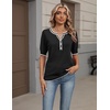 Zeagoo Women’s Short Sleeve Sweater 2026 Spring Summer Tops Clothes(A- Black-white)