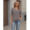 Zeagoo Women’s Short Sleeve Sweater 2026 Spring Summer Tops Clothes(Camel)