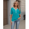 Zeagoo Women’s Short Sleeve Sweater 2026 Spring Summer Tops Clothes(Peacock Blue)
