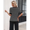 Zeagoo Women’s Short Sleeve Sweater 2026 Spring Summer Tops Clothes(Tw102)