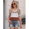 Zeagoo Women’s Short Sleeve Sweater 2026 Summer V Neck Tops Dressy Blouses(Jh722)