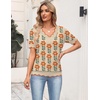 Zeagoo Women’s Short Sleeve Sweater 2026 Summer V Neck Tops Dressy Blouses(Sf167)