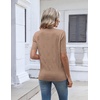 Zeagoo Womens Short Sleeve Sweater V Neck Lightweight Dressy Casual Outfits(Khaki)