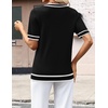 Zeagoo Womens Short Sleeve Sweaters Summer V Neck Business Casual Knit Tops(Tz288)