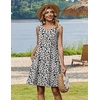 Zeagoo Womens Summer Dress 2026 Sleeveless Casual A-Line Tshirt Sundresses(An19)