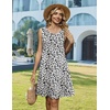 Zeagoo Womens Summer Dress 2026 Sleeveless Casual A-Line Tshirt Sundresses(An19)
