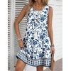 Zeagoo Womens Summer Dress 2026 Sleeveless Casual A-Line Tshirt Sundresses(Mz950)